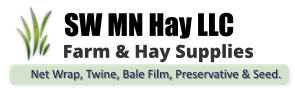 SW MN Hay LLC Farm & Hay Supplies Net Wrap, Twine, Bale Film, Preservative & Seed.